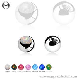 1.2mm (16gauge) Steel Ball mit Opal