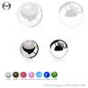 1.2mm (16gauge) Steel Ball with Opal