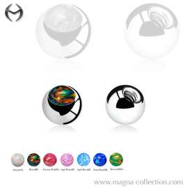 1.2mm (16gauge) Steel Ball mit Opal