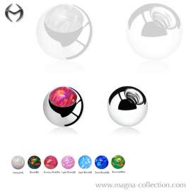 1.2mm (16gauge) Steel Ball mit Opal