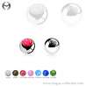 1.2mm (16gauge) Steel Ball mit Opal