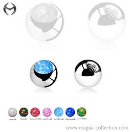 1.2mm (16gauge) Steel Ball mit Opal