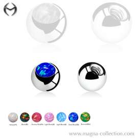 1.2mm (16gauge) Steel Ball mit Opal