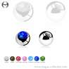 1.2mm (16gauge) Steel Ball with Opal