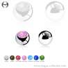 1.2mm (16gauge) Steel Ball mit Opal