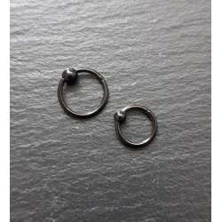 Black Steel Segment Ring...